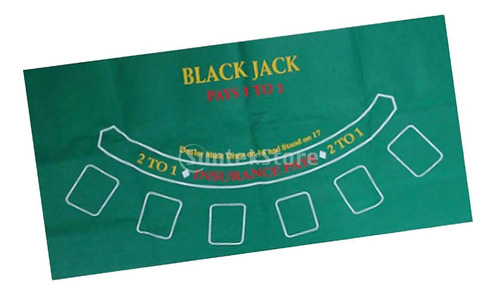 24    Blackjack Casino Fieltro Mantel Diseño Cubierta