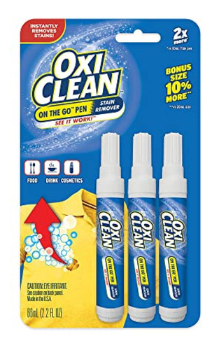 Oxiclean On The Go Bolígrafo Quitamanchas Para Ropa Y Tela,