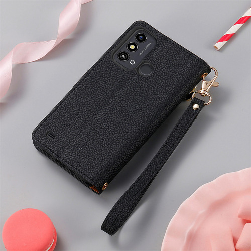 Y Funda Tipo Cartera De Piel Con Cierre Cruzado Con Cierre De