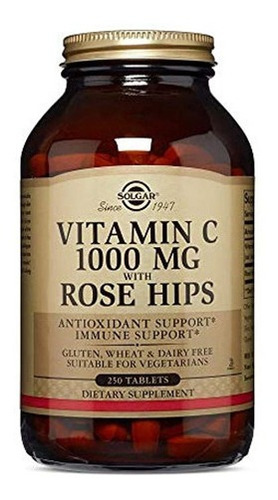 Solgar - Vitamina C Con Escaramujos, 1000 Mg Comprimidos