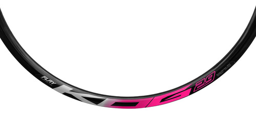 Roda Dianteira Mtb Aro 29 Kog Freios A Disco Raios Zincados Cor Preto/rosa