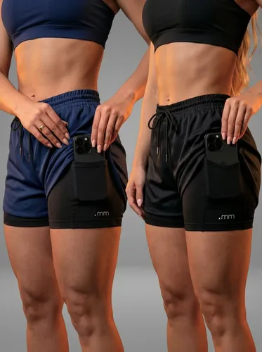 2 SHORTS DE COMPRESSÃO PARA AS MUSAS FITNESS