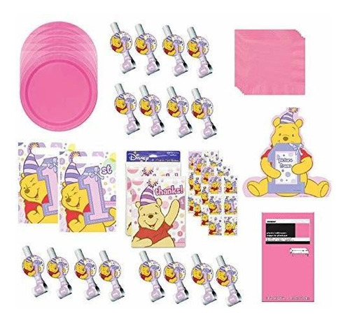 Paquetes De Fiesta - Winnie The Pooh 1st Birthday Girl Part