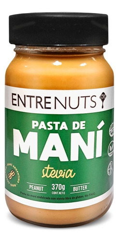 Pasta De Mani Y Stevia Mantequilla Entre Nuts Sin Tacc 370g