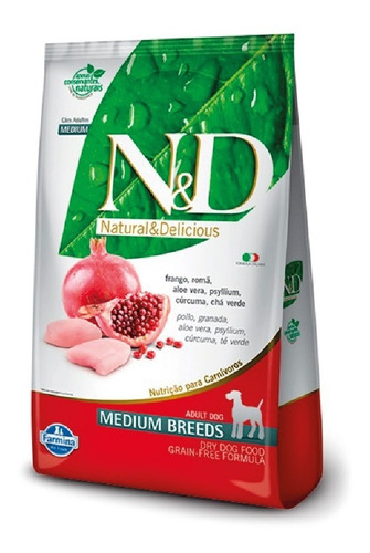 N&d Canino Adulto Medium Breed Pollo Y Granada 10.1 Kg Pt