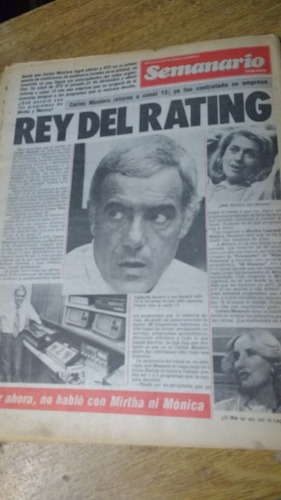 Semanario 39 Carlos Montero El Rey Del Rating   1980