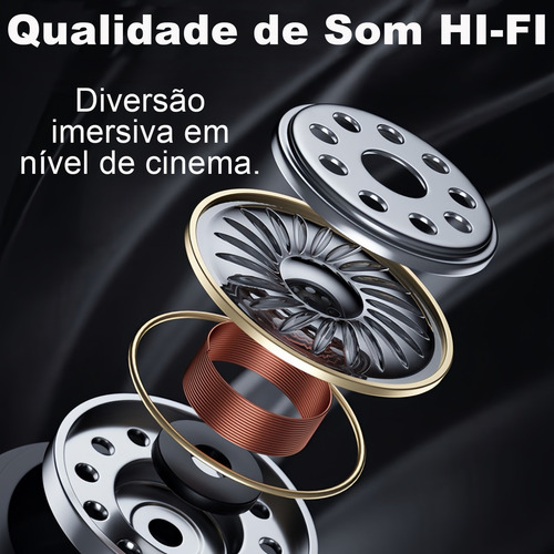 Fone De Ouvido Bluetooth5.3 Sem Fio Com Microfone Gamer Rs40