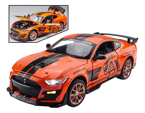 Ford Mustang Cobras Shelby Gt500 Miniatura Metal Coche 1/24