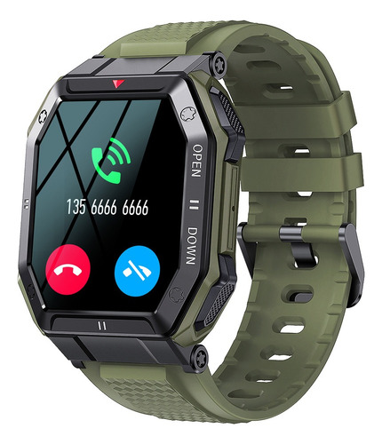 Relógio Inteligente Arara Fashion Sh-v58 Ga-110-1bdr 1.85 M Caixa Branco Pulseira Verde-musgo Bisel Verde-musgo Desenho Da Pulseira Mesh