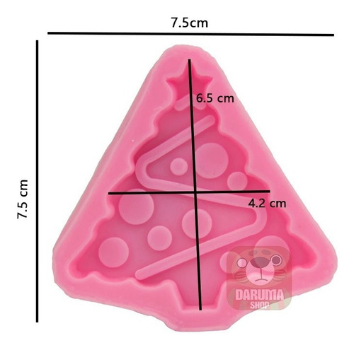 Imagen 2 de 6 de Molde Silicona Arbol Navidad Regalos Porcelana Fria Fondant