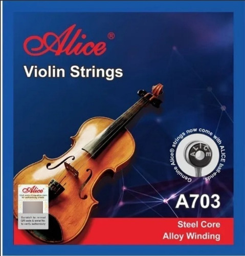 Cuerdas De Violín, A-703 Marca Alice.