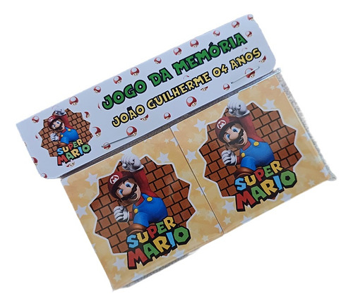 Jogo De Memória Do Mário Broz Kit Com 15 Unidades