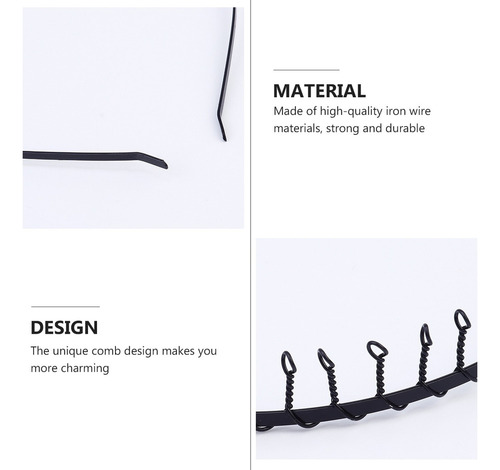 24pcs 31 Dientes Peine Pelo Aro Mujer Creativa Diadema Simpl