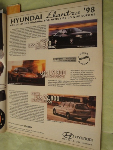 Publicidad Hyundai Elantra Año 1998