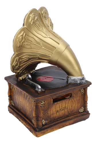 Modelo De Tocadiscos Fonógrafo, Gramófono Retro, Resina
