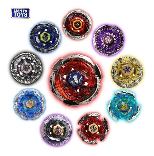Kit 2 Beyblade Burst+ 2 Beyblade Metal Led + Arena Beyblade