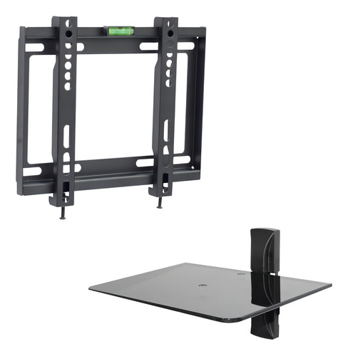 Soporte Tv Led Lcd Fijo Extra Chato Ps2521 + Soporte Deco