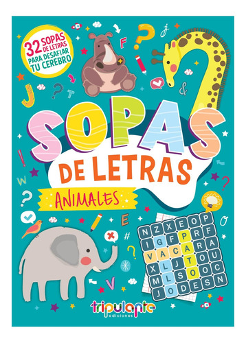Libro Infantil Sopa De Letras Animales X 16 Pags