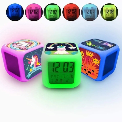 Reloj Despertador Led 100% Personalizado 3 Imagenes Diferent