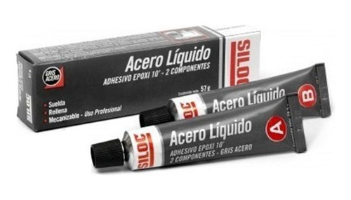 Adhesivo Epoxi Siloc Acero Liquido 10min 57g G P