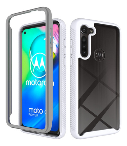 Funda Protectora Negra Para Motorola Moto G8 Power (versión