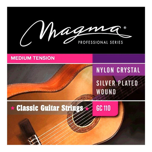 Cuerdas Guitarra Criolla Clasica Magma Tension Media