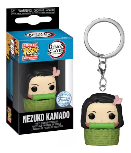 Llavero Pocket Pop: Demon Slayer Nezuko Kamado En Canasta