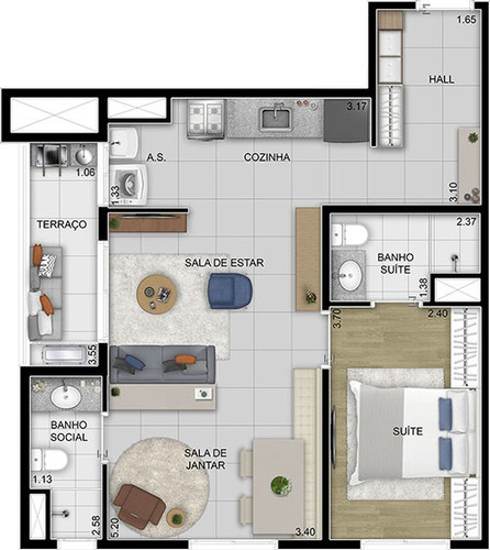 Imagem 13 de 14 de Apartamento À Venda No Bairro Bela Vista - Osasco/sp - O-7229-32619
