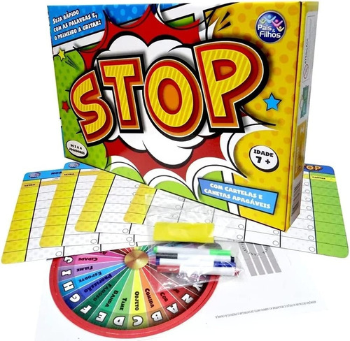 Jogo Stop Criança Familia Educativo Diversão Brinquedo