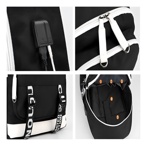 Mochila Anime Superhero Anti-spiderman, Bolsa Grande 2022 Color Negro 03