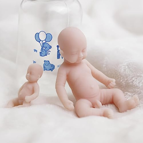 Aisite Mini Reborn Baby Dolls - 2 Pulsitas Mini Silicona Bab