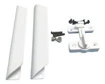 Comprar Puxador Porta Sanfonada  Pvc Medabil Branco 1 Par 2 Trincos