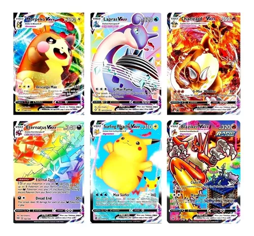 100pçs Cartas Pokemon GX VMAX MEGA - Escorrega o Preço