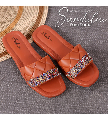 Sandalia Dama Camel 22/25 Paquete Con 6 Pares