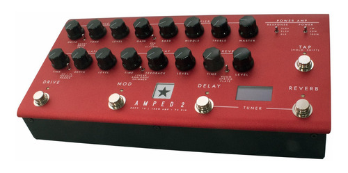 Amplificador Y Pedal De Efectos Blackstar Dpto. 10 Amped 2 Color Rojo