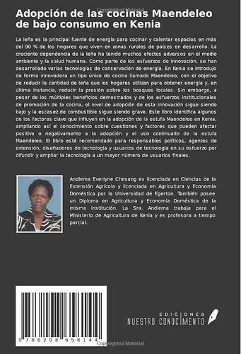 Adopcion De Las Cocinas Maendeleo De Bajo Consumo En Kenia: