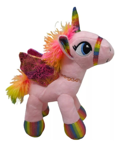 Peluche Unicornio 22cm Poni Con Alas Hermoso