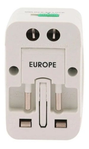 Imagen 2 de 3 de Enchufe Universal De Viaje, Adaptador De Corriente Ecotek