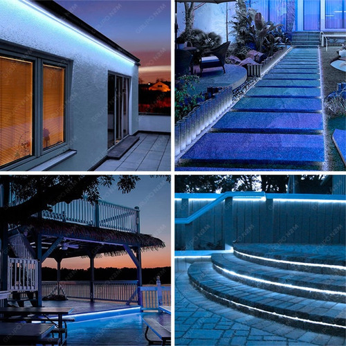 Tira Led 5050 Sumergible Fria 60 X Mtr Pileta Reforzada Ip67 Color De La Luz Blanco Frío