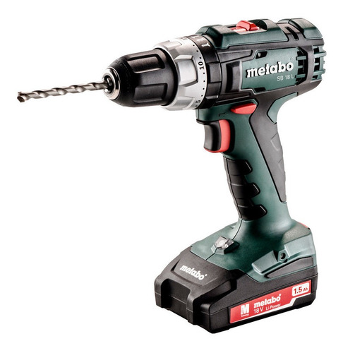 Imagen 2 de 5 de Taladro C/percutor 13mm Metabo + 2 Bat + Carg + Maletin