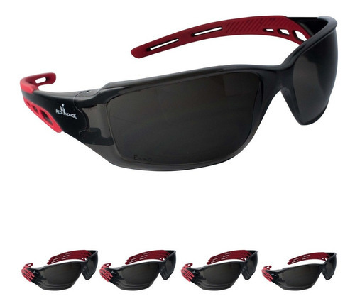 Lentes Seguridad Rfta Sl Red Black, 12 Pz