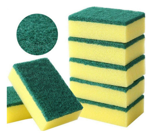 Limpiador De Cocina Con Esponja Oxidada De Doble Cara, 10 Un
