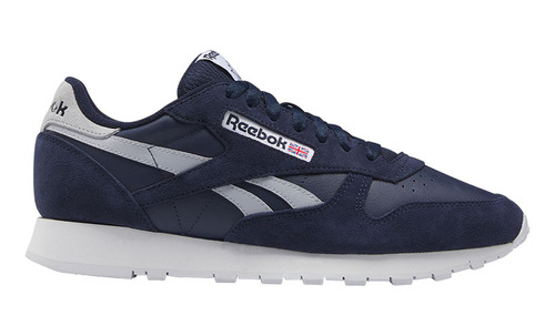 Tenis Hombre Reebok Leather -  Azul-blanco        