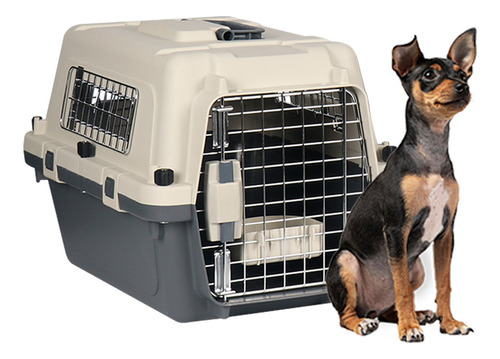 Transportadora Para Perro Y Gato Mediana 54*67*51cm Gris