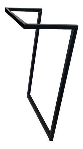 Pé Base Metal Aço Tubolar Mesa Lateral Quadrado Retangular
