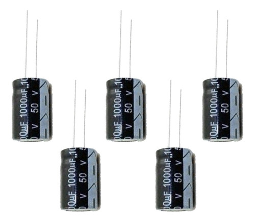 Paquete De 5 Capacitores Electrolíticos 1000 Uf A 16v O 25v