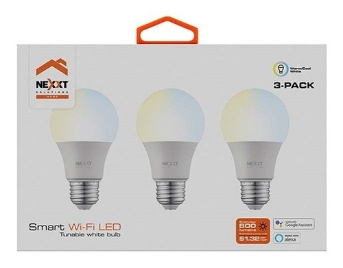 Foco Led Inteligente Luz Blanca Pack X 3