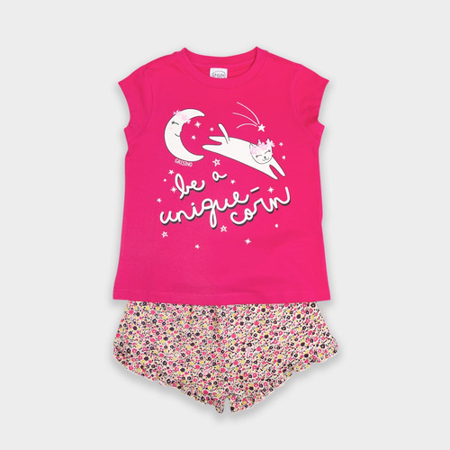 Pijama Flor - Jersey Nena Grisino