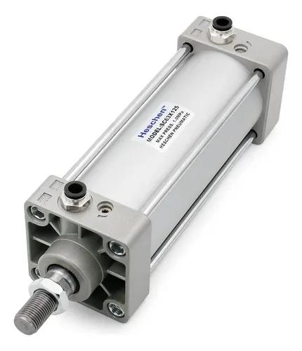 Cilindro Pneumatico Heschen SC 63-125 – Doppio Effetto, Alesaggio 63mm, Corsa 125mm, Attacco PT3/8”