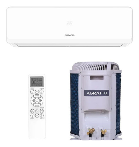 Ar Condicionado Split Hi Wall On/Off R-32 Agratto Fit Top 12.000 BTUs Frio 220V Monofásico
